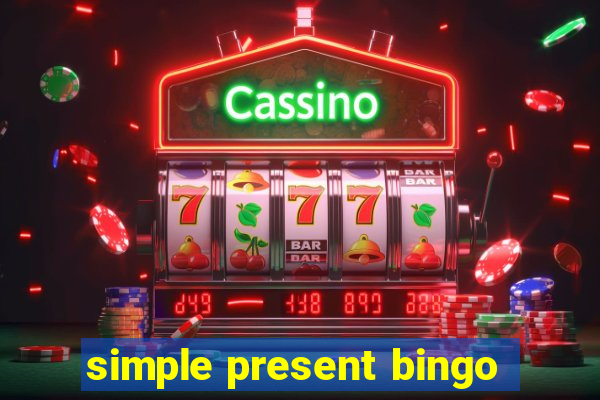 simple present bingo