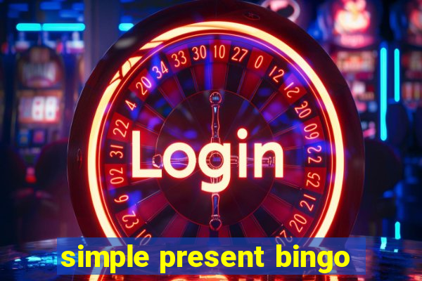 simple present bingo