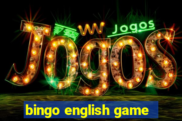 bingo english game