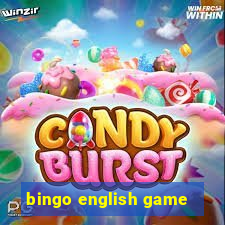 bingo english game