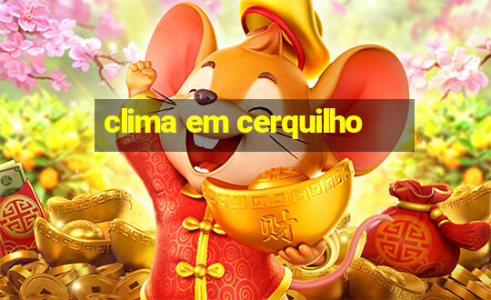 clima em cerquilho