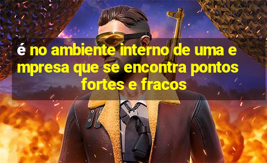 é no ambiente interno de uma empresa que se encontra pontos fortes e fracos