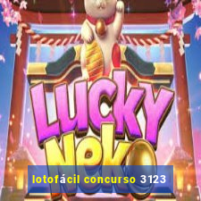 lotofácil concurso 3123