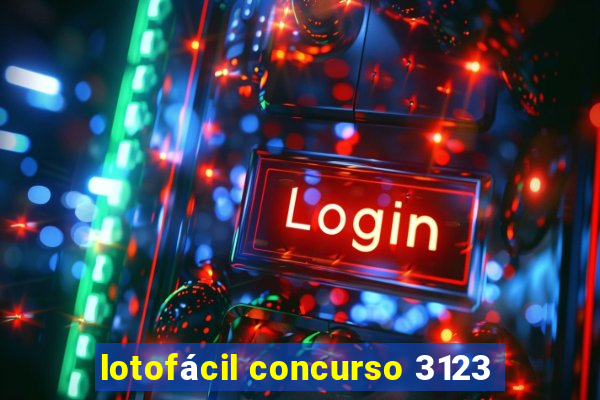 lotofácil concurso 3123