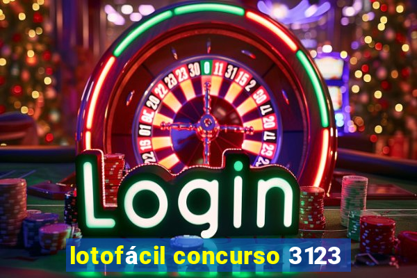 lotofácil concurso 3123