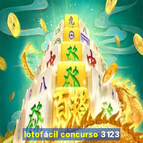 lotofácil concurso 3123