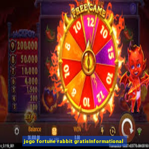 jogo fortune rabbit gratisInformational