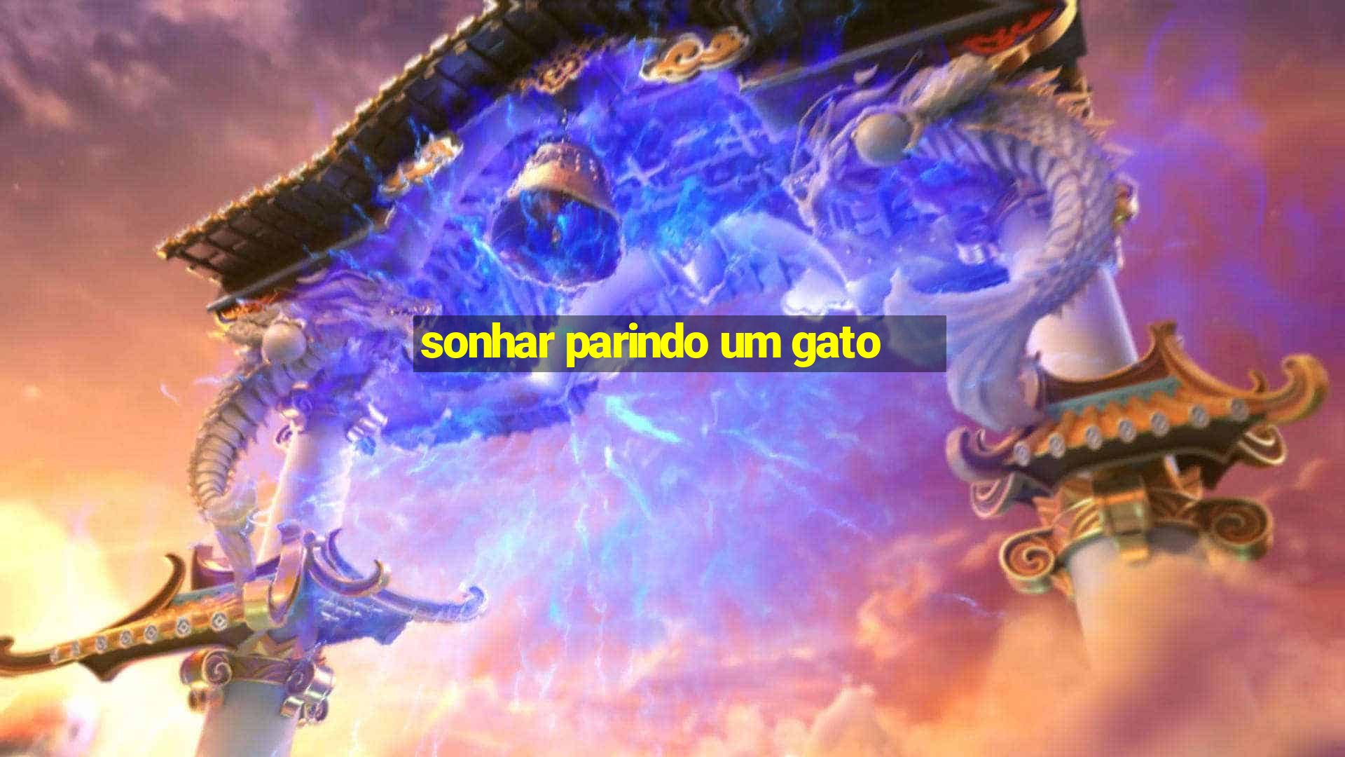 sonhar parindo um gato