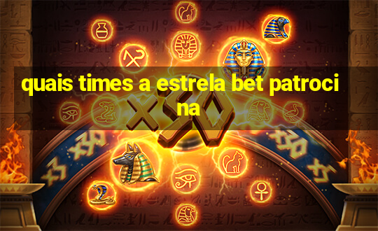 quais times a estrela bet patrocina