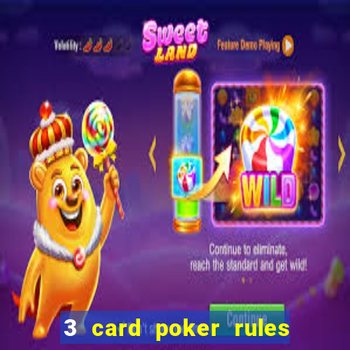 3 card poker rules in casino