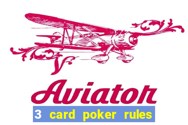 3 card poker rules in casino