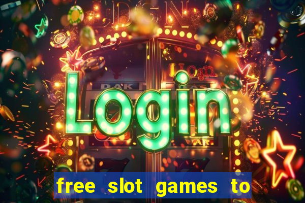 free slot games to win real money