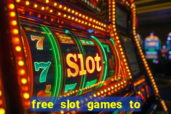 free slot games to win real money