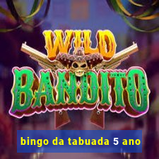 bingo da tabuada 5 ano