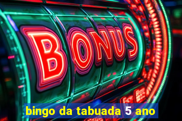 bingo da tabuada 5 ano