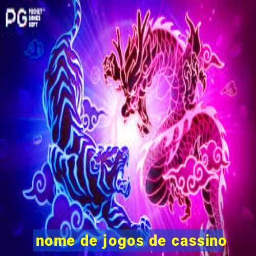 nome de jogos de cassino