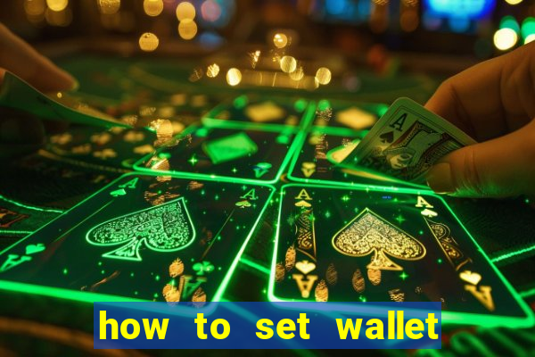 how to set wallet password in bingo plus