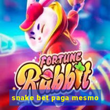 snake bet paga mesmo