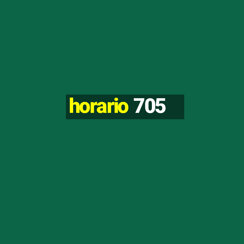 horario 705