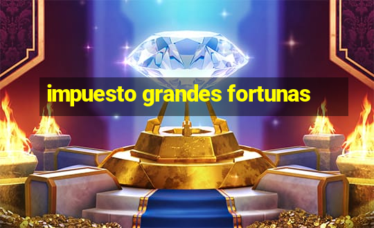 impuesto grandes fortunas