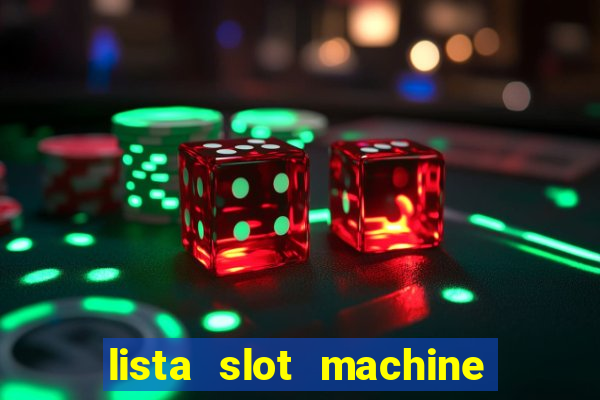 lista slot machine da bar