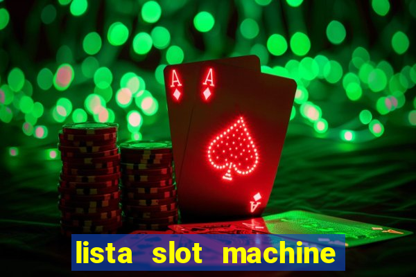 lista slot machine da bar