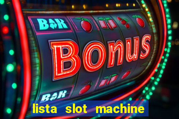 lista slot machine da bar