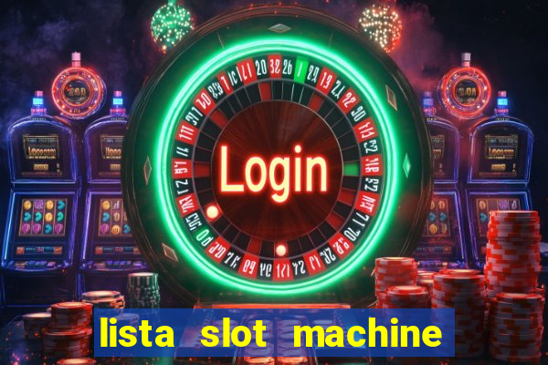 lista slot machine da bar