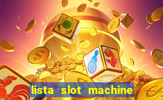 lista slot machine da bar