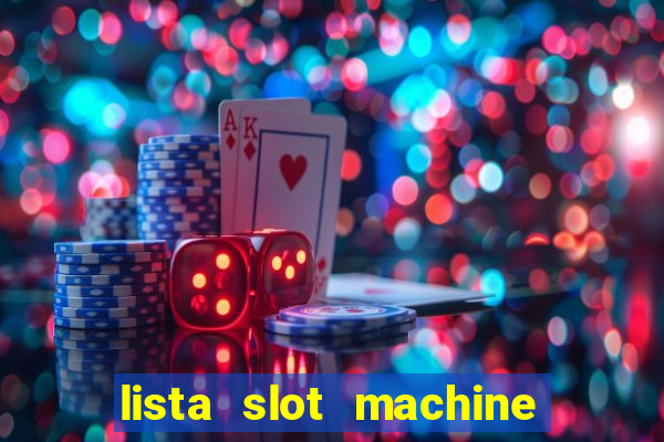 lista slot machine da bar