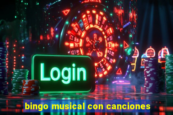 bingo musical con canciones