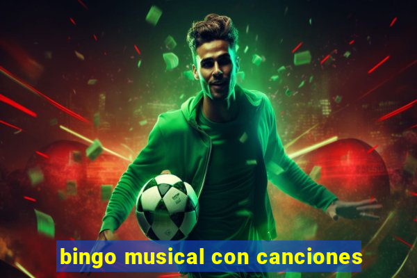 bingo musical con canciones