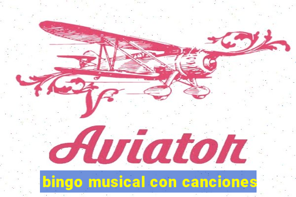 bingo musical con canciones