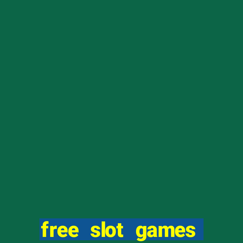 free slot games real money