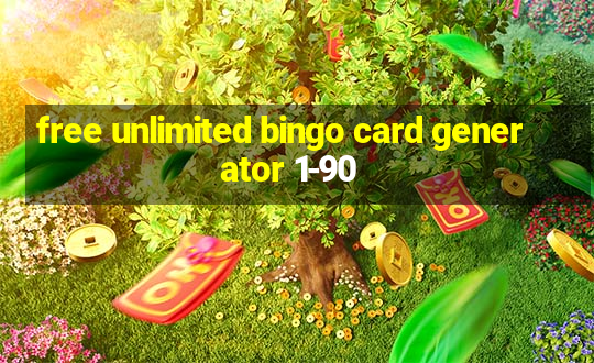 free unlimited bingo card generator 1-90