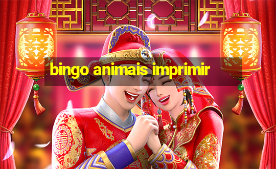 bingo animais imprimir