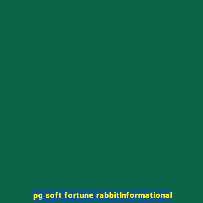 pg soft fortune rabbitInformational