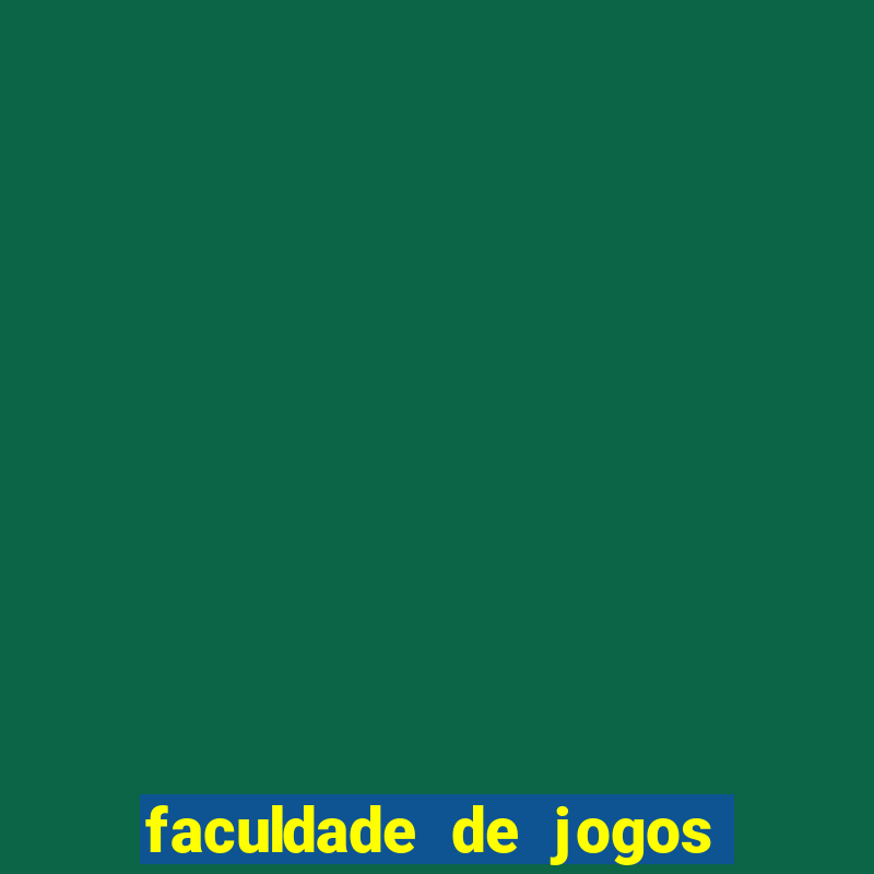 faculdade de jogos digitais presencial