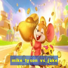 mike tyson vs jake paul onde assistir