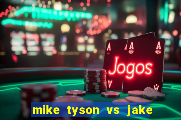 mike tyson vs jake paul onde assistir