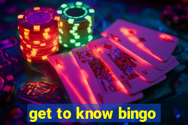 get to know bingo