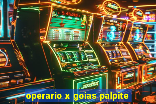 operario x goias palpite