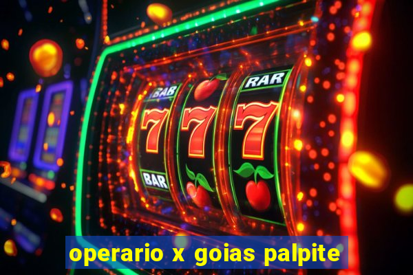 operario x goias palpite