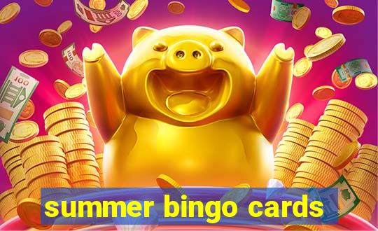 summer bingo cards