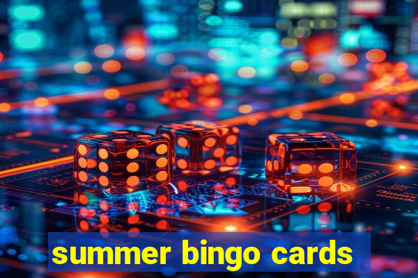 summer bingo cards