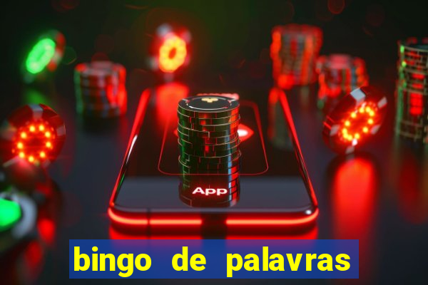 bingo de palavras para 3 ano