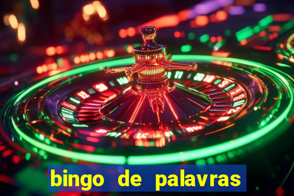 bingo de palavras para 3 ano