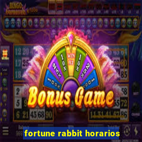 fortune rabbit horarios