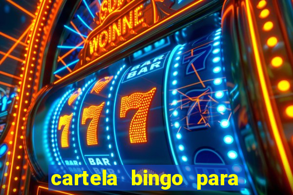 cartela bingo para cha de cozinha imprimir gratis