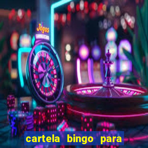 cartela bingo para cha de cozinha imprimir gratis